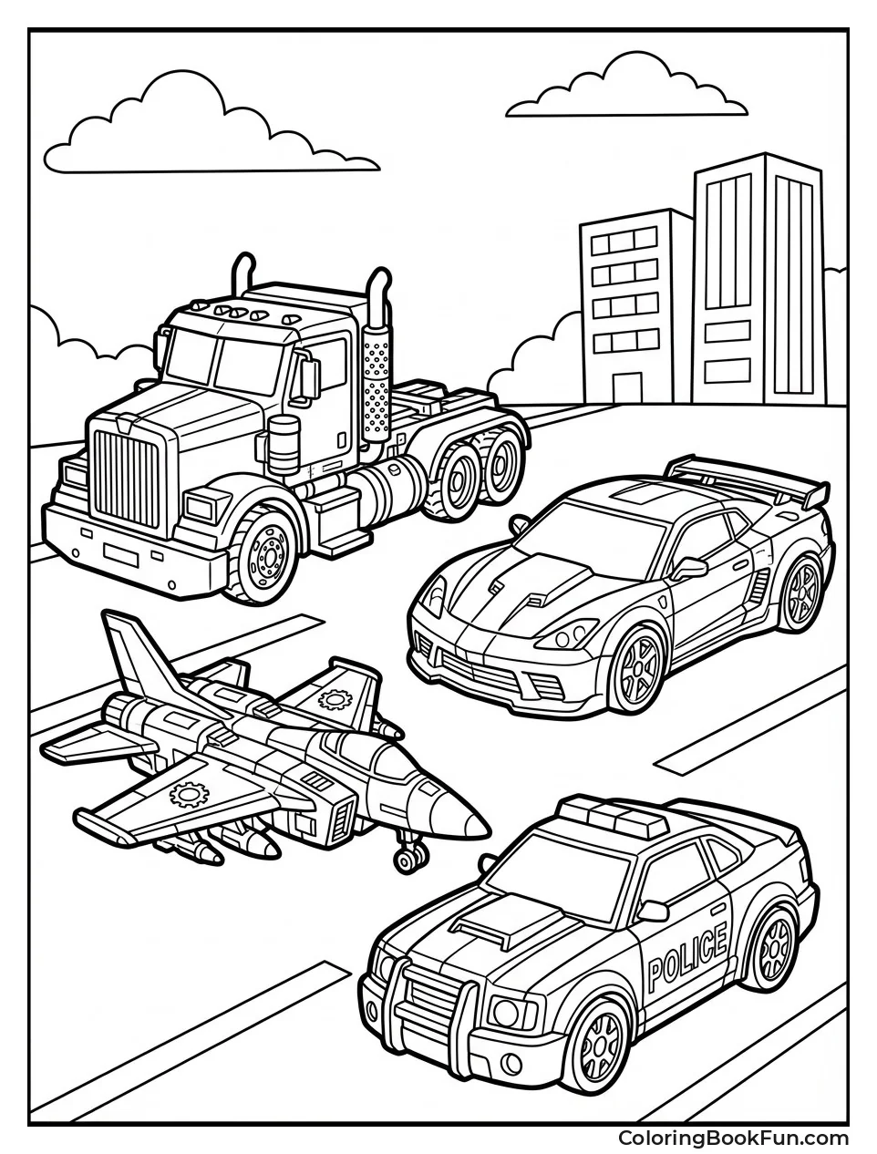 Transformers Cars Line Up