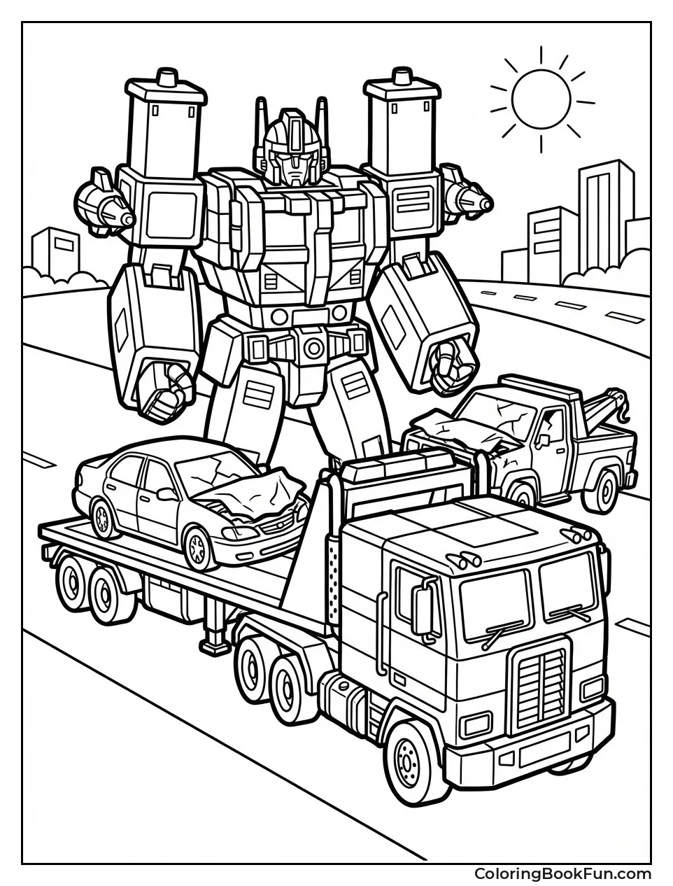 Ultra Magnus Tows Vehicles