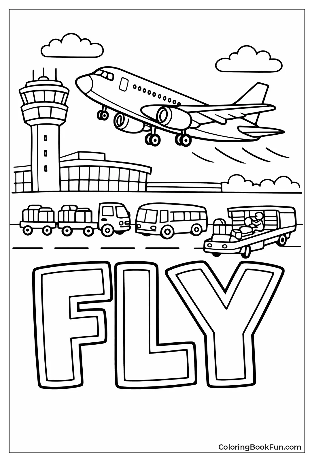 Airplane Lifts Off Runway