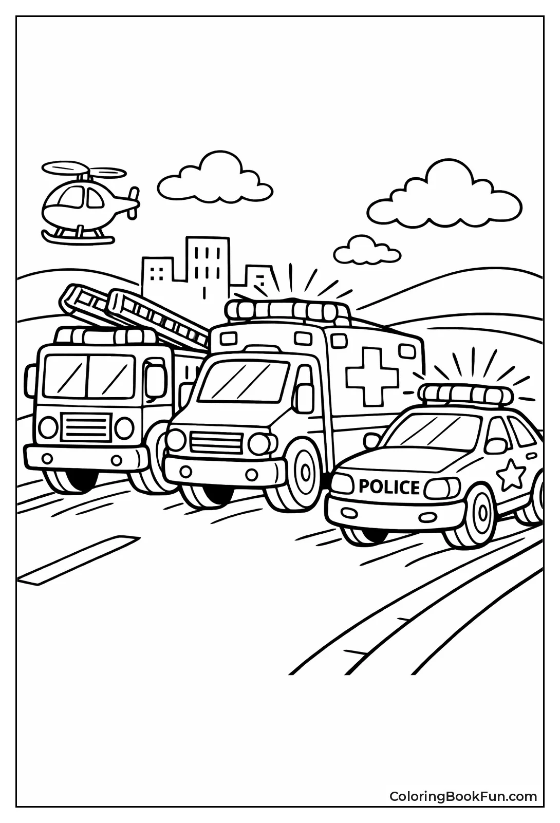 Emergency Vehicles Speed Ahead