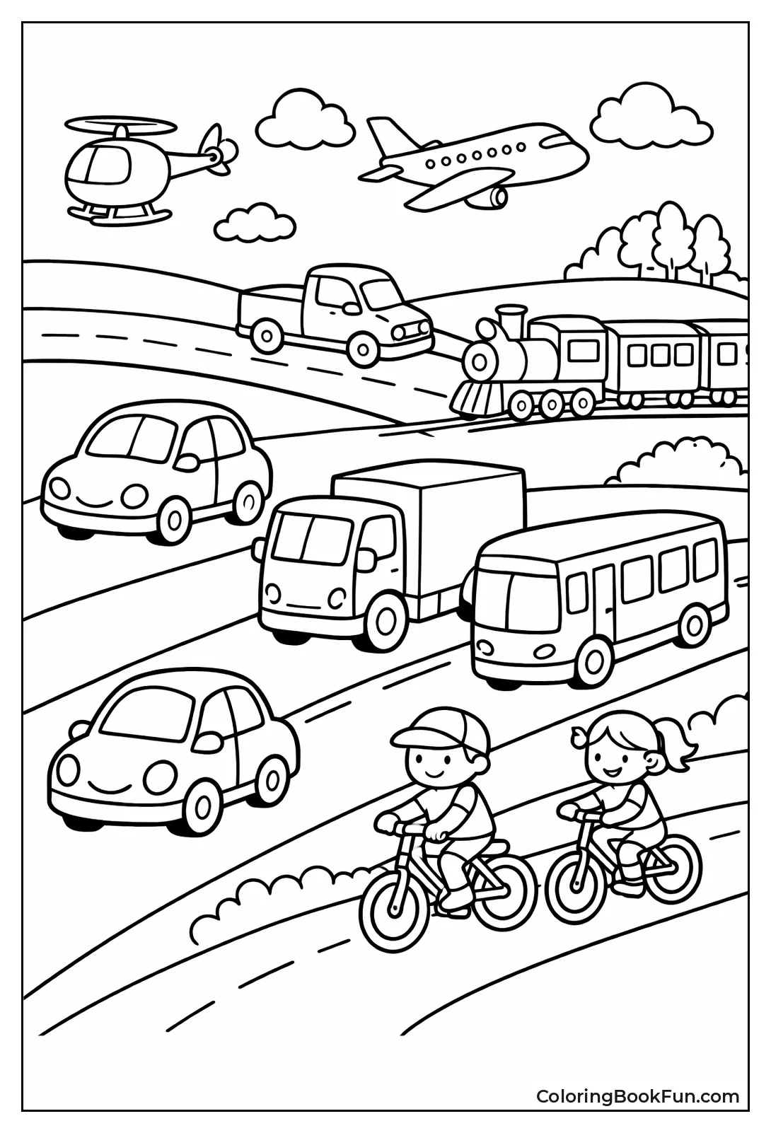 Land Vehicles Roll Along