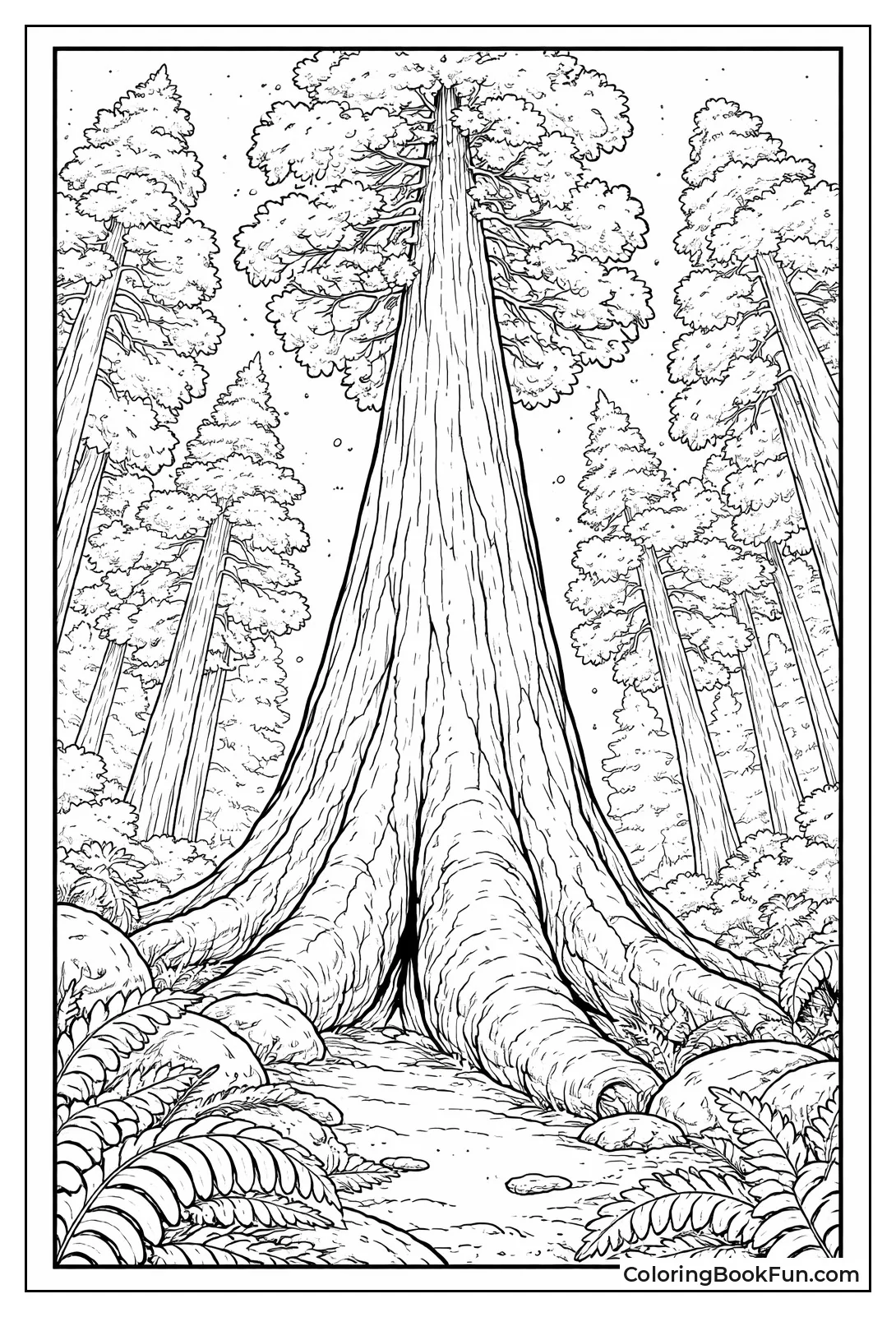 Towering Giant Sequoia Tree