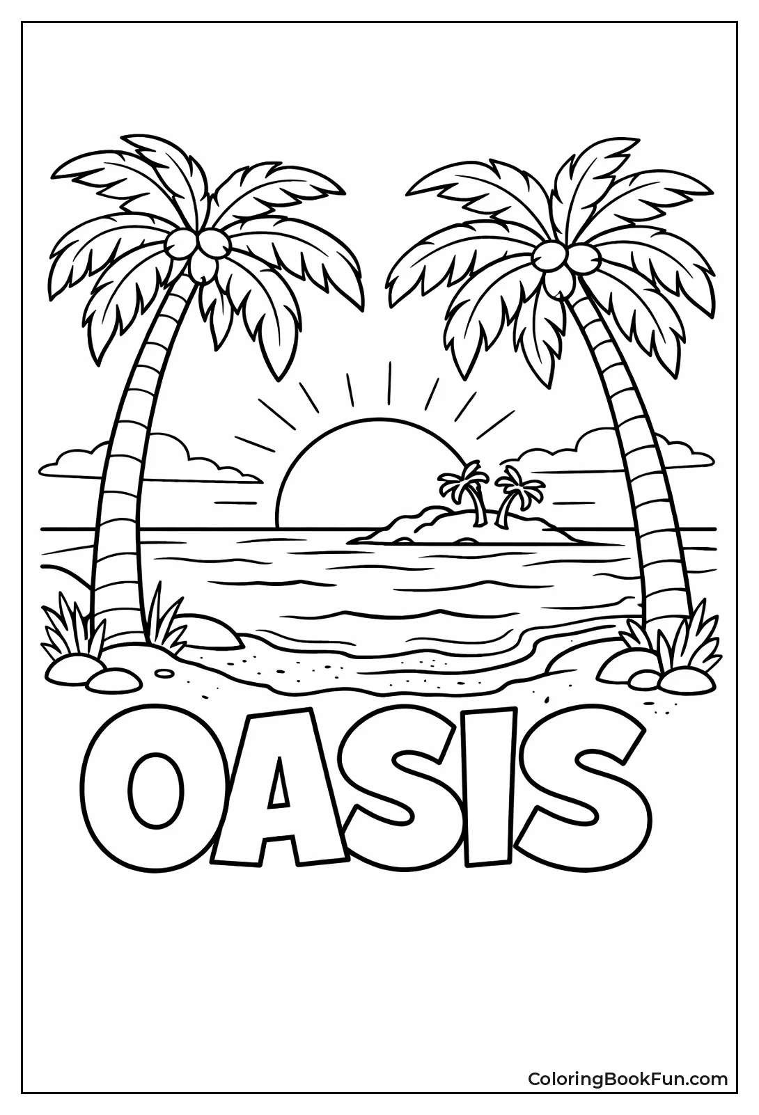 Palms by Tropical Beach