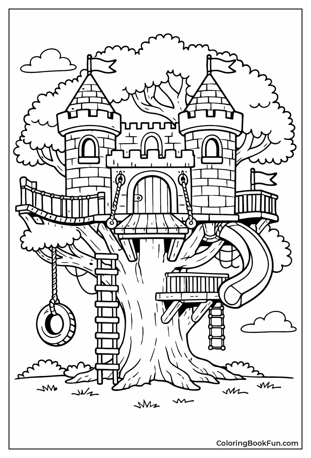 Castle Treehouse in Canopy