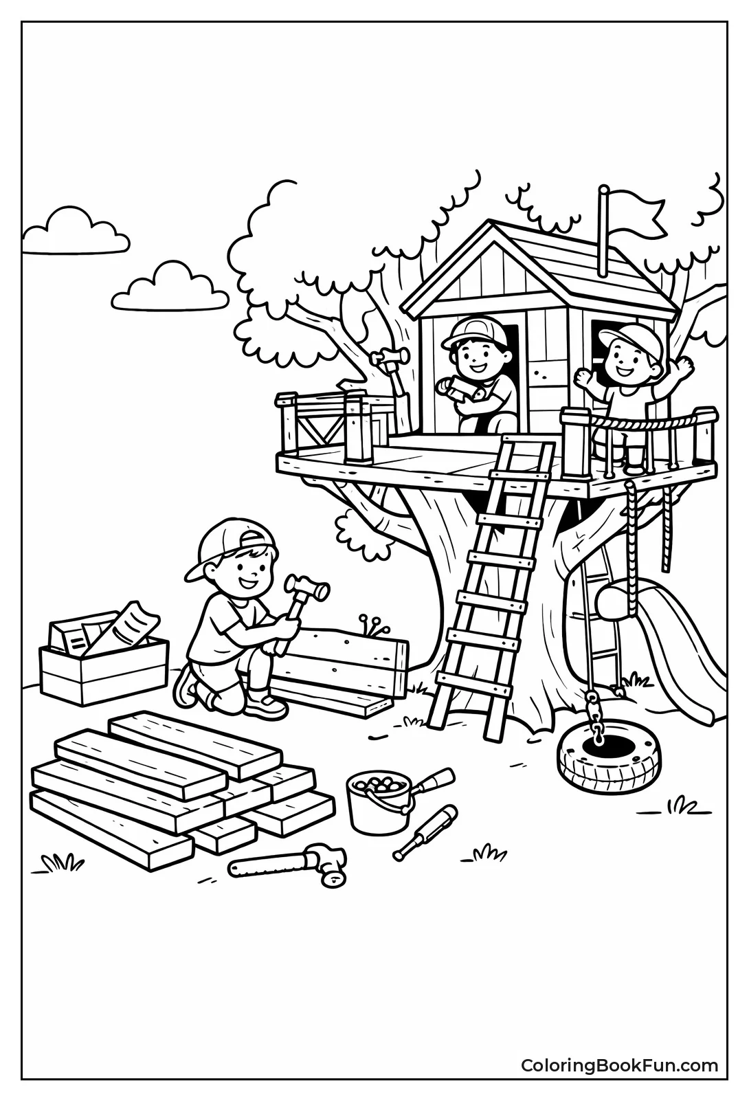 Building Treehouse with Tools
