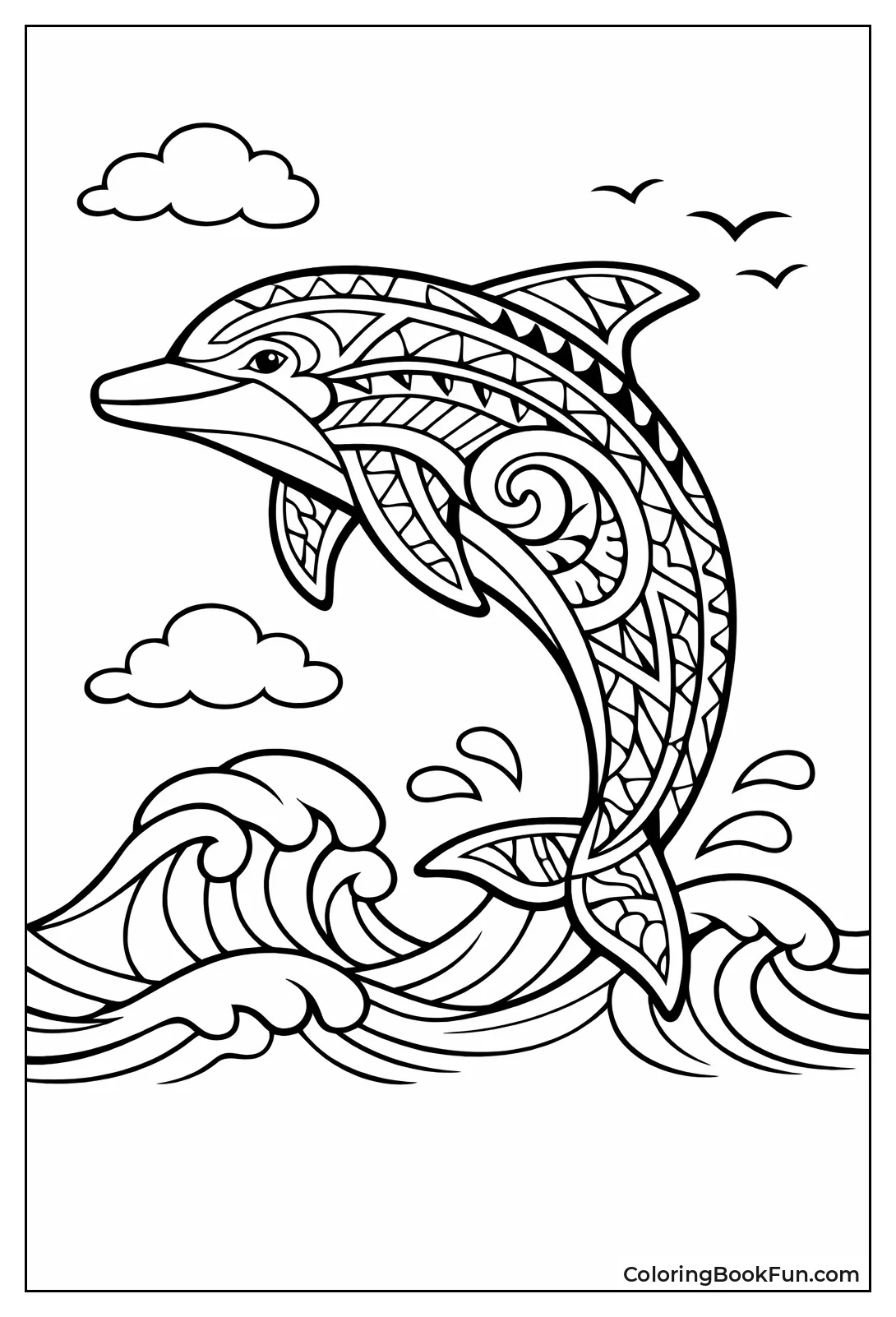 Tribal Tattoo Dolphin