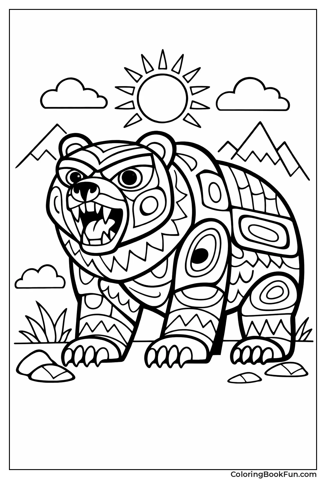 Tribal Totem Bear Design