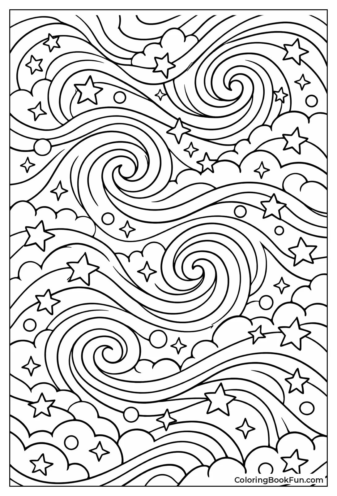 Cosmic Galaxy Swirls