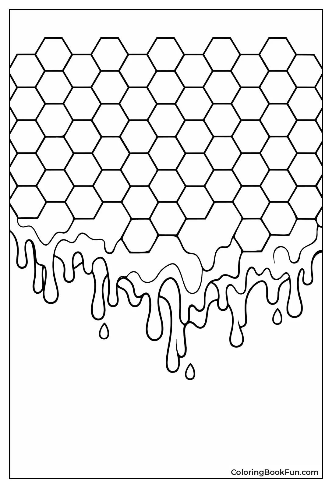 Dripping Honeycomb Hexagons