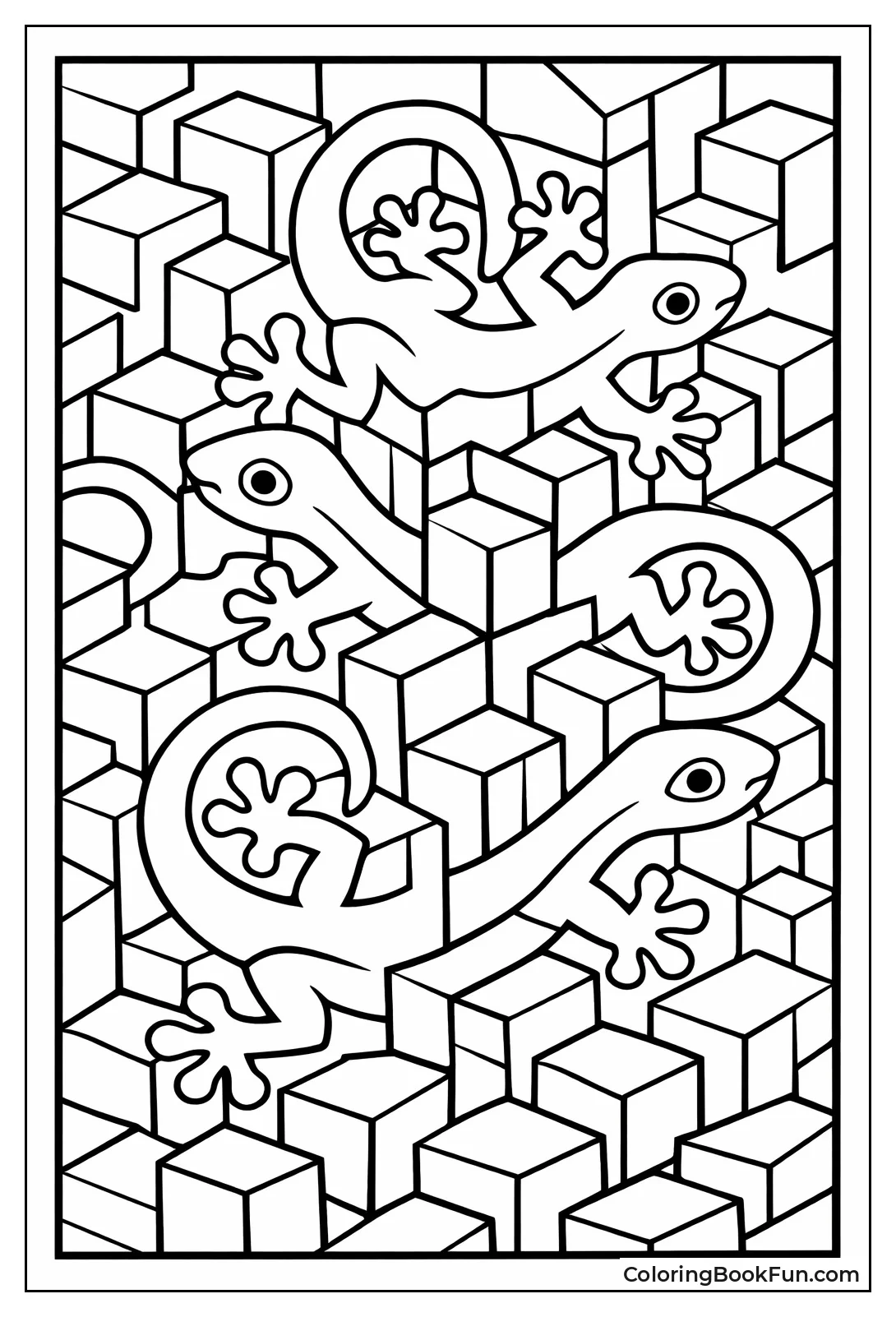 Escher Lizard Tessellation