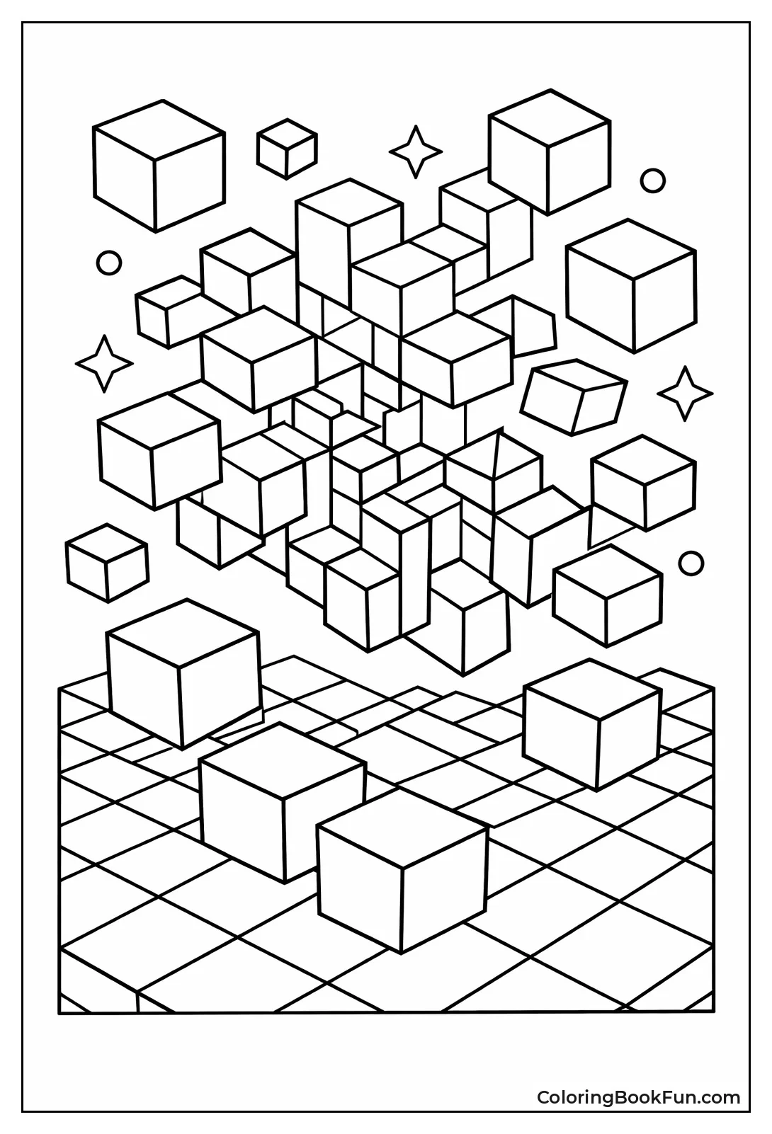 Floating Cubes Illusion