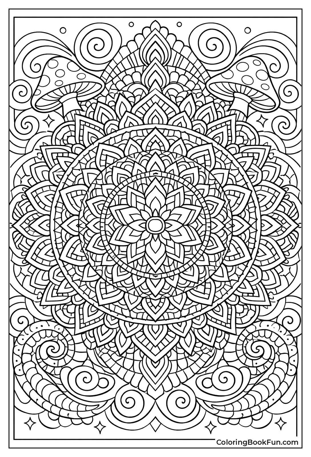 Layered Fractal Mandala