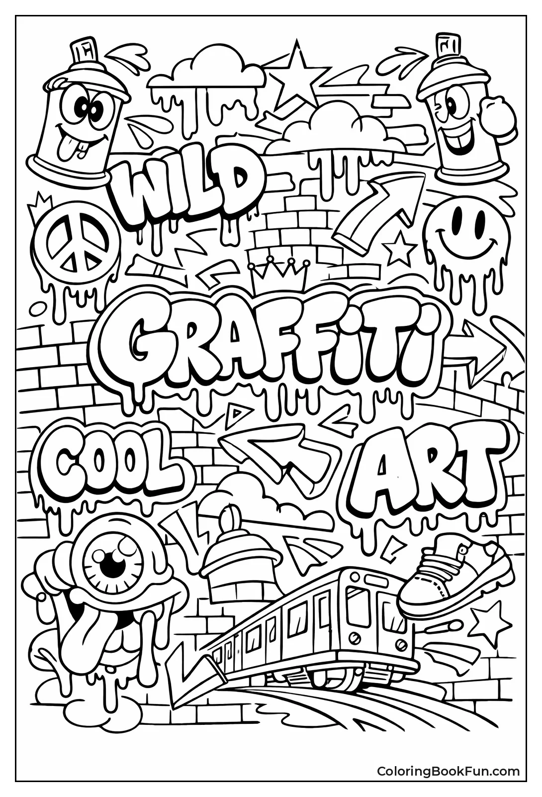 Trippy Graffiti Drawings