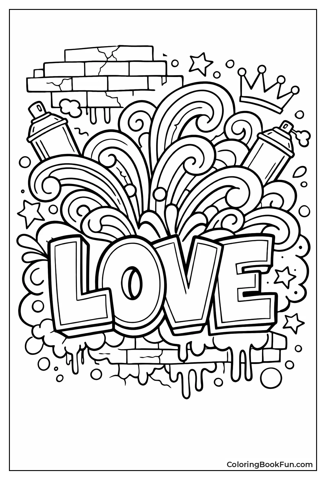 Trippy Love Graffiti