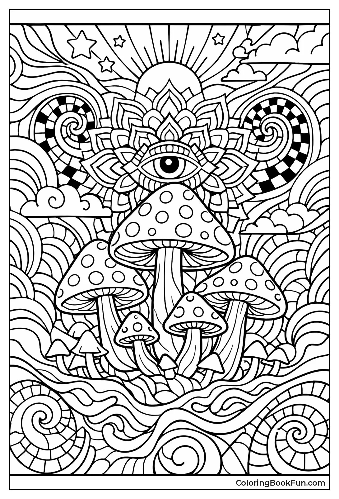 Mushroom Psychedelic Patterns