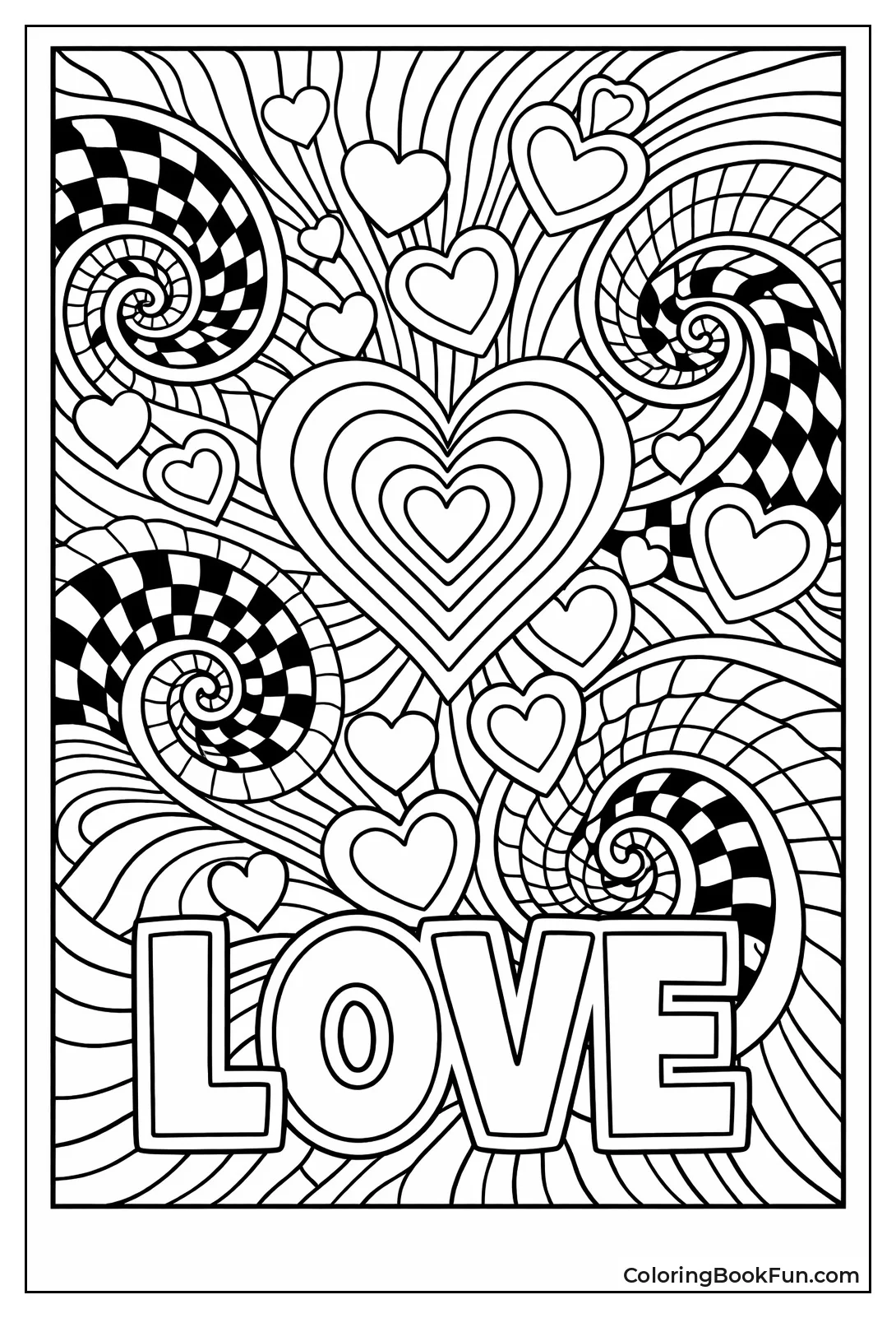 Psychedelic Love Swirls