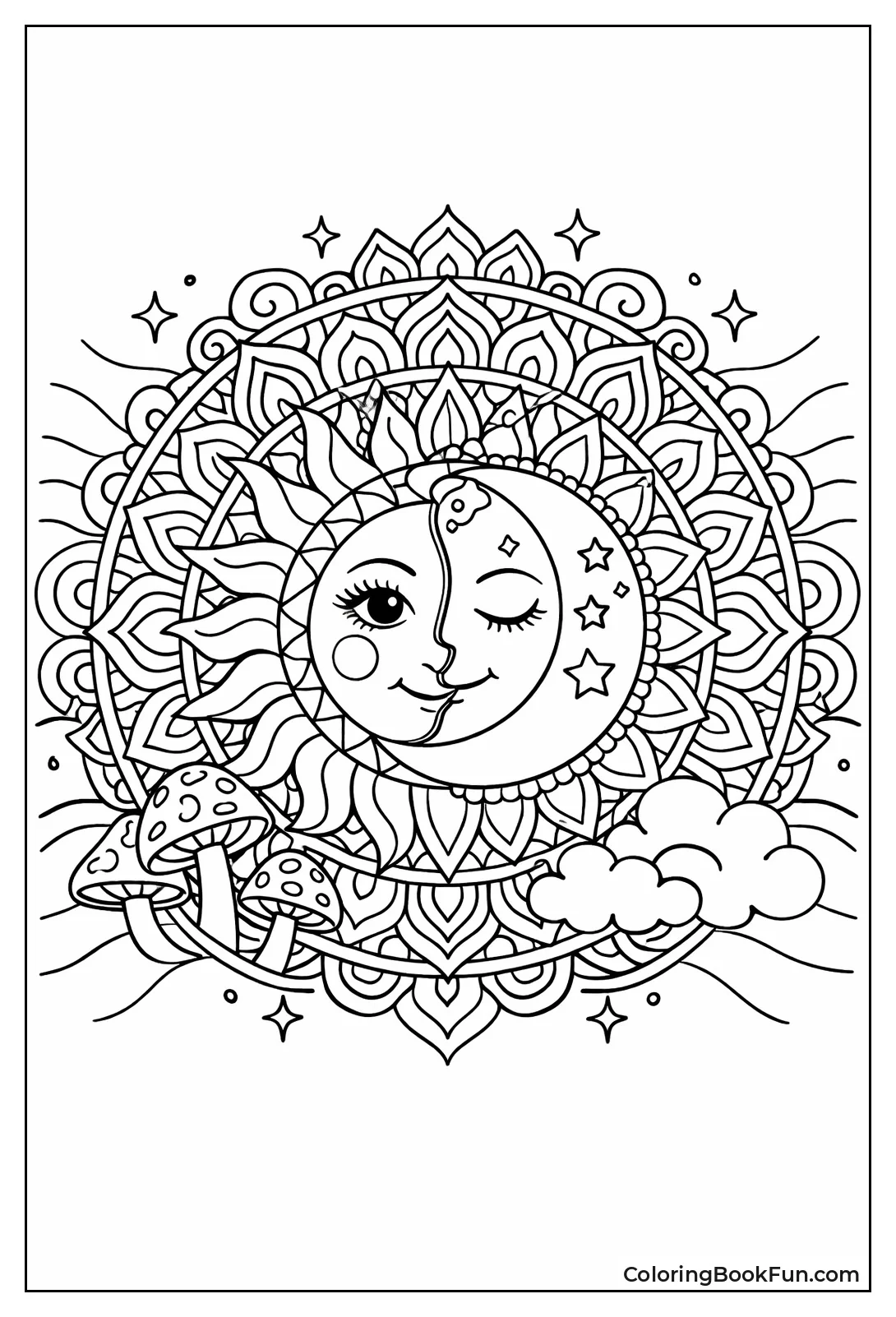 Sun Moon Swirl Fusion