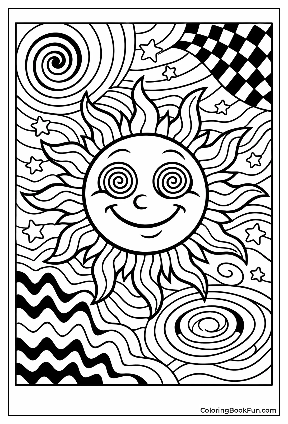 Trippy Warped Sun Designs