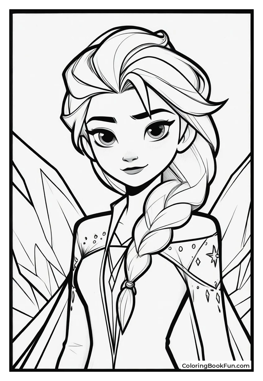 Elsa Strikes Powerful Pose