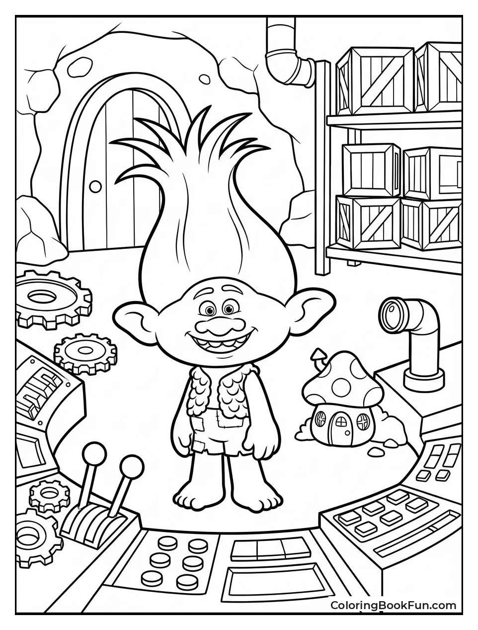 Branch Builds Survival Bunker