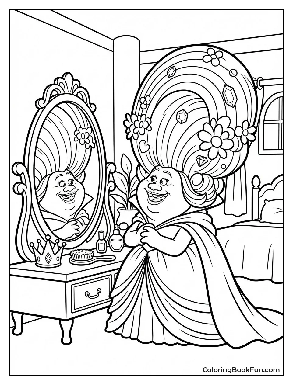 Bridget Wears Giant Wig