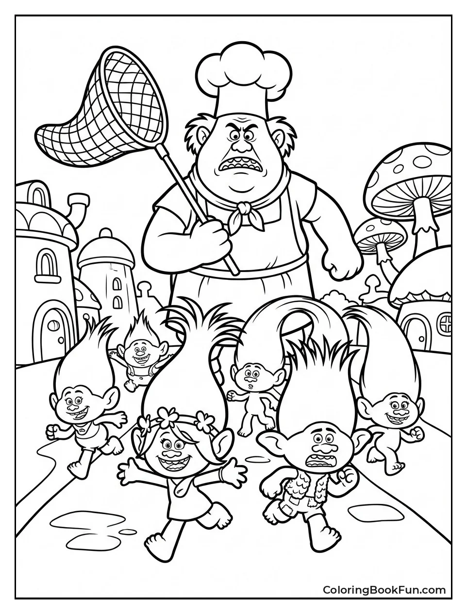 Trolls Run from Chef