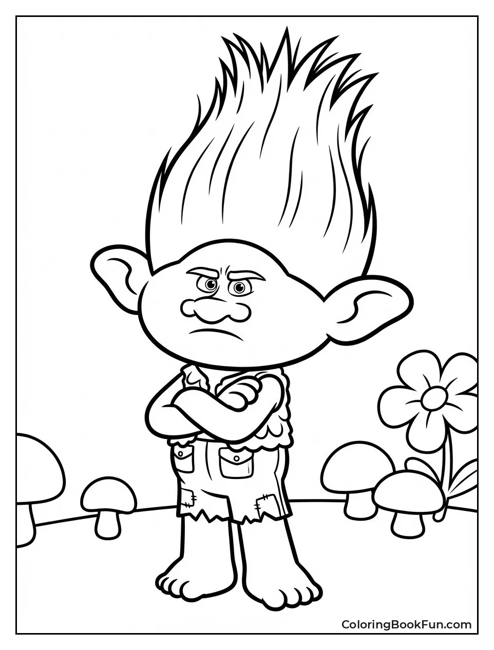 Grumpy Branch Crosses Arms