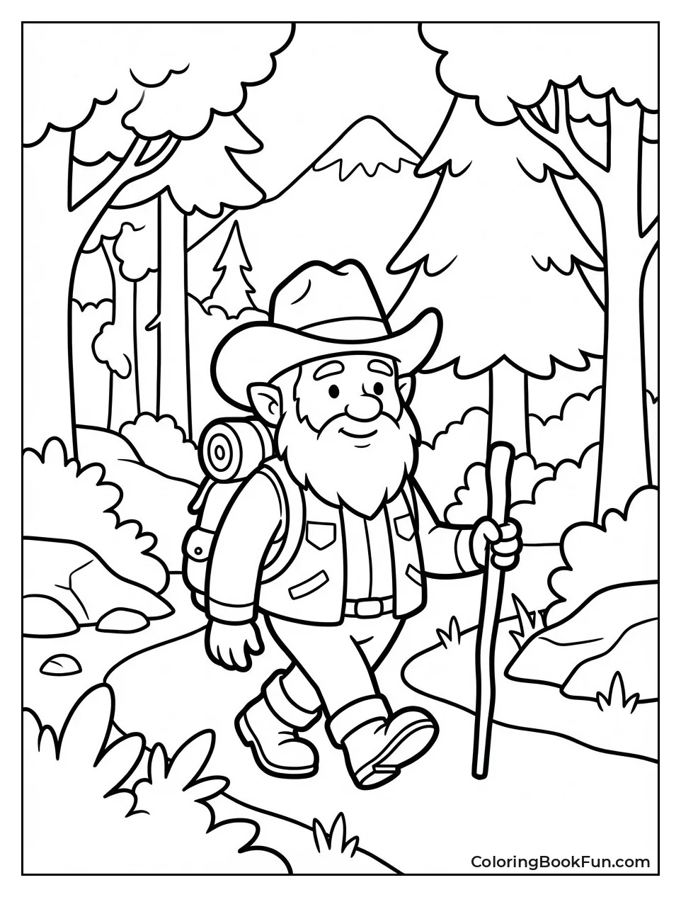 Hickory Hikes through Woods