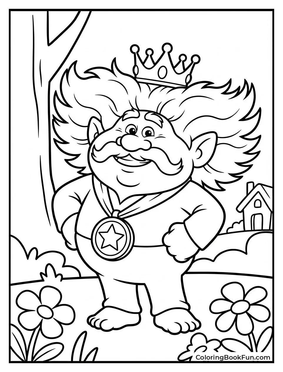 King Peppy Shows Medal