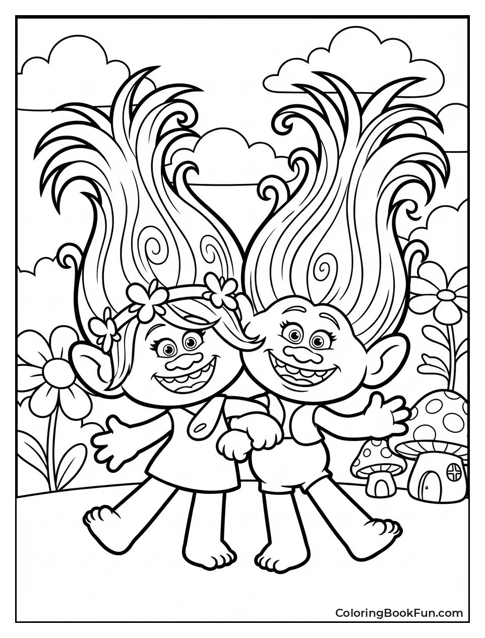 Poppy and Viva Smiling