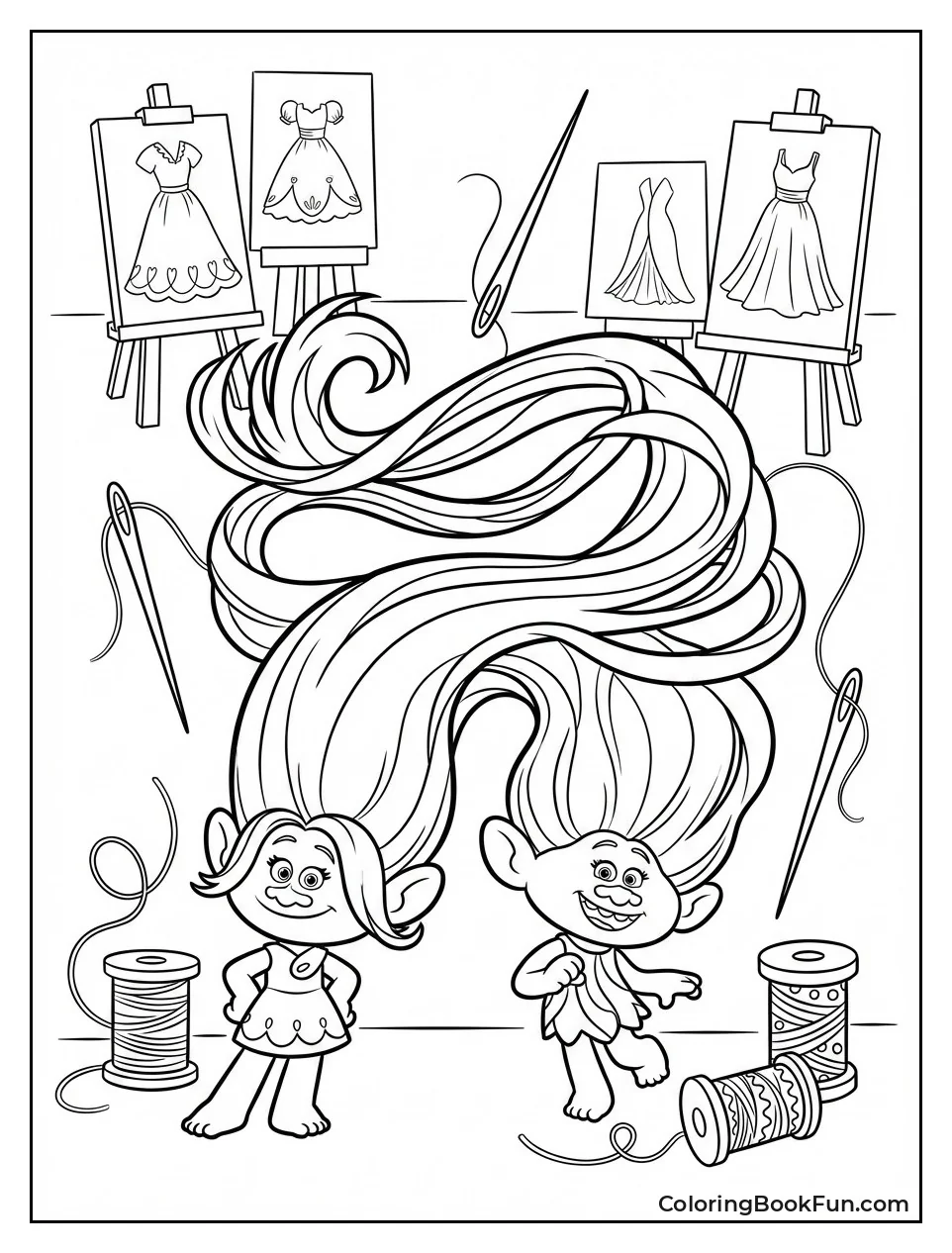 Satin and Chenille Sew Dresses