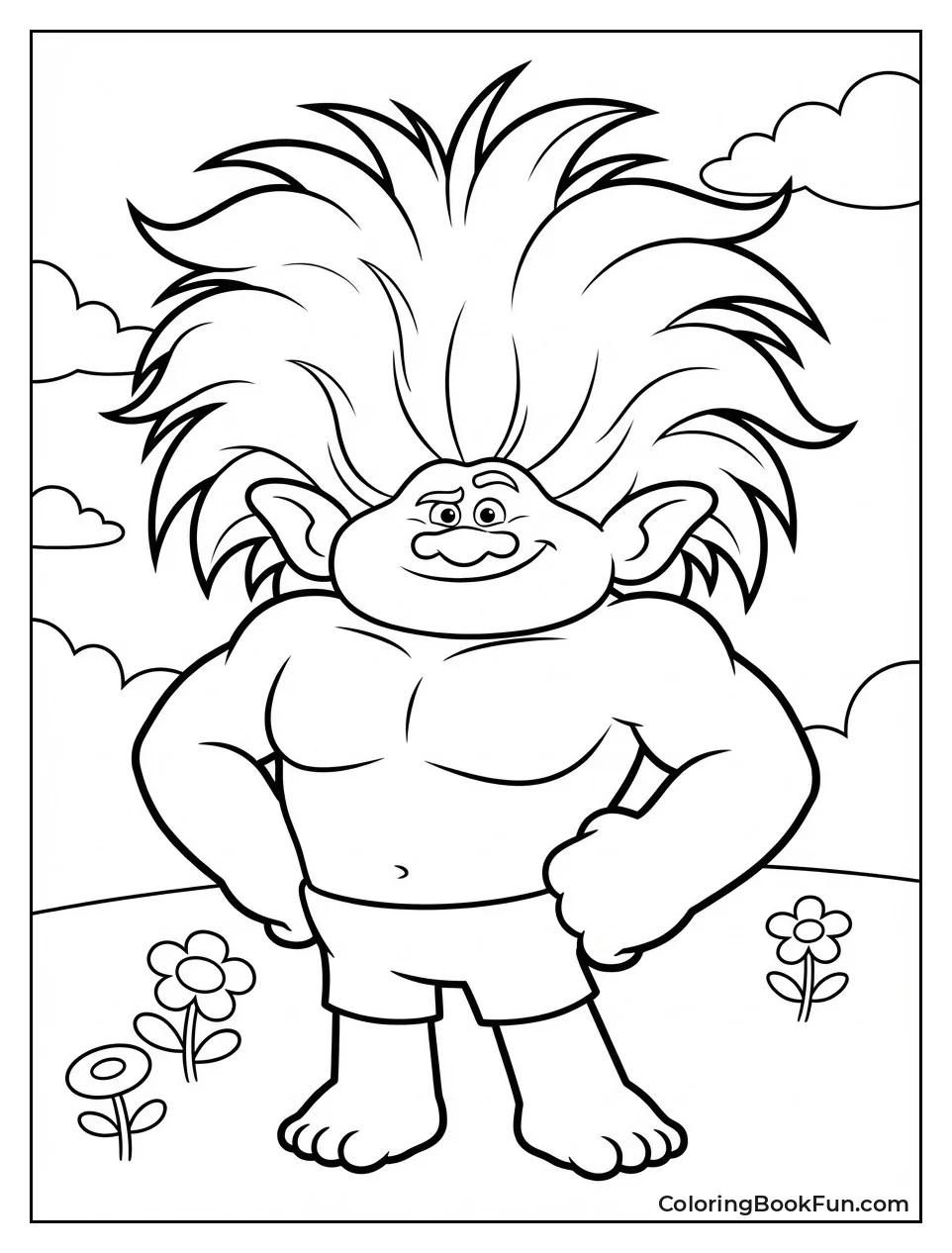 Muscular Spruce Posing Cool