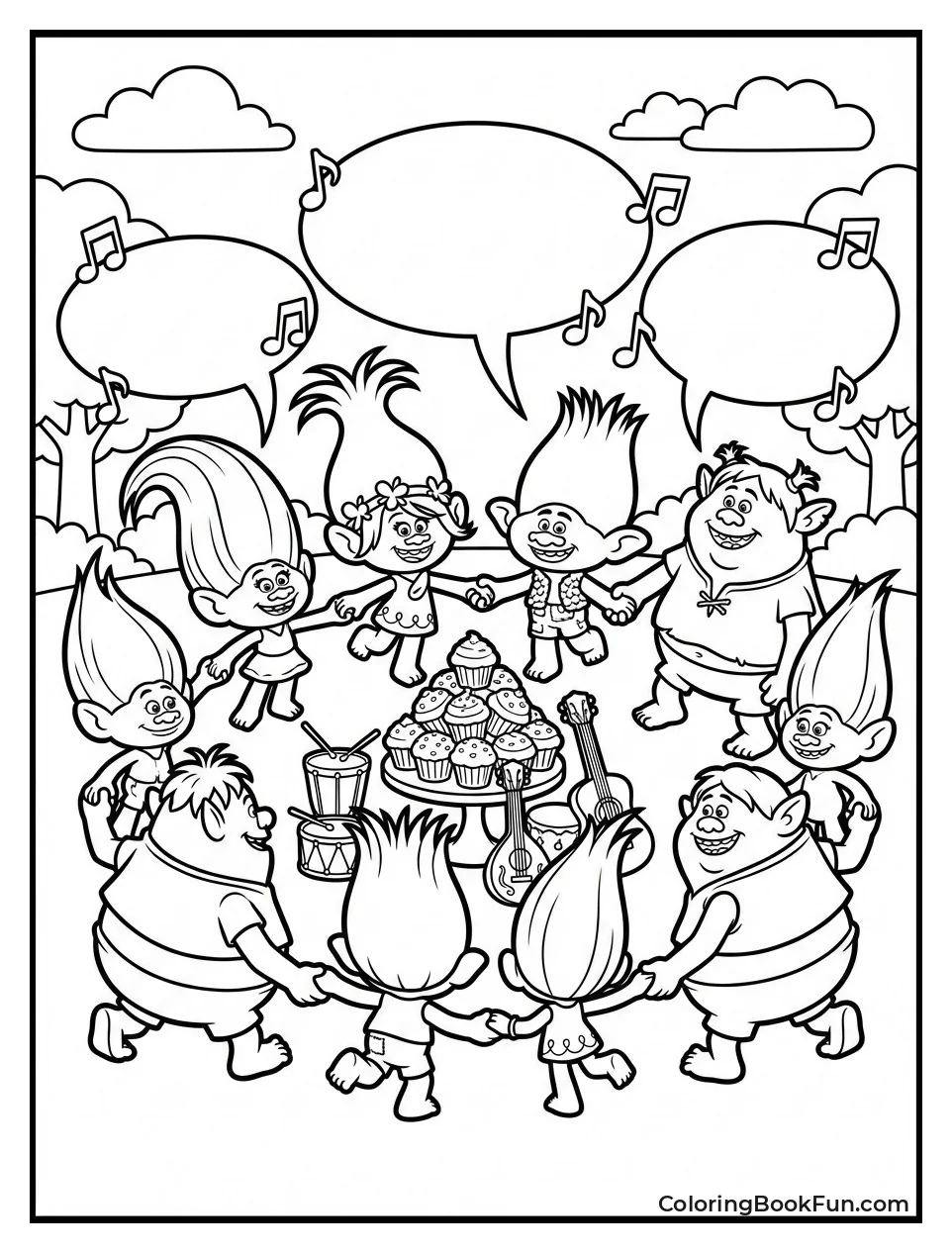 Trolls Dance with Bergens