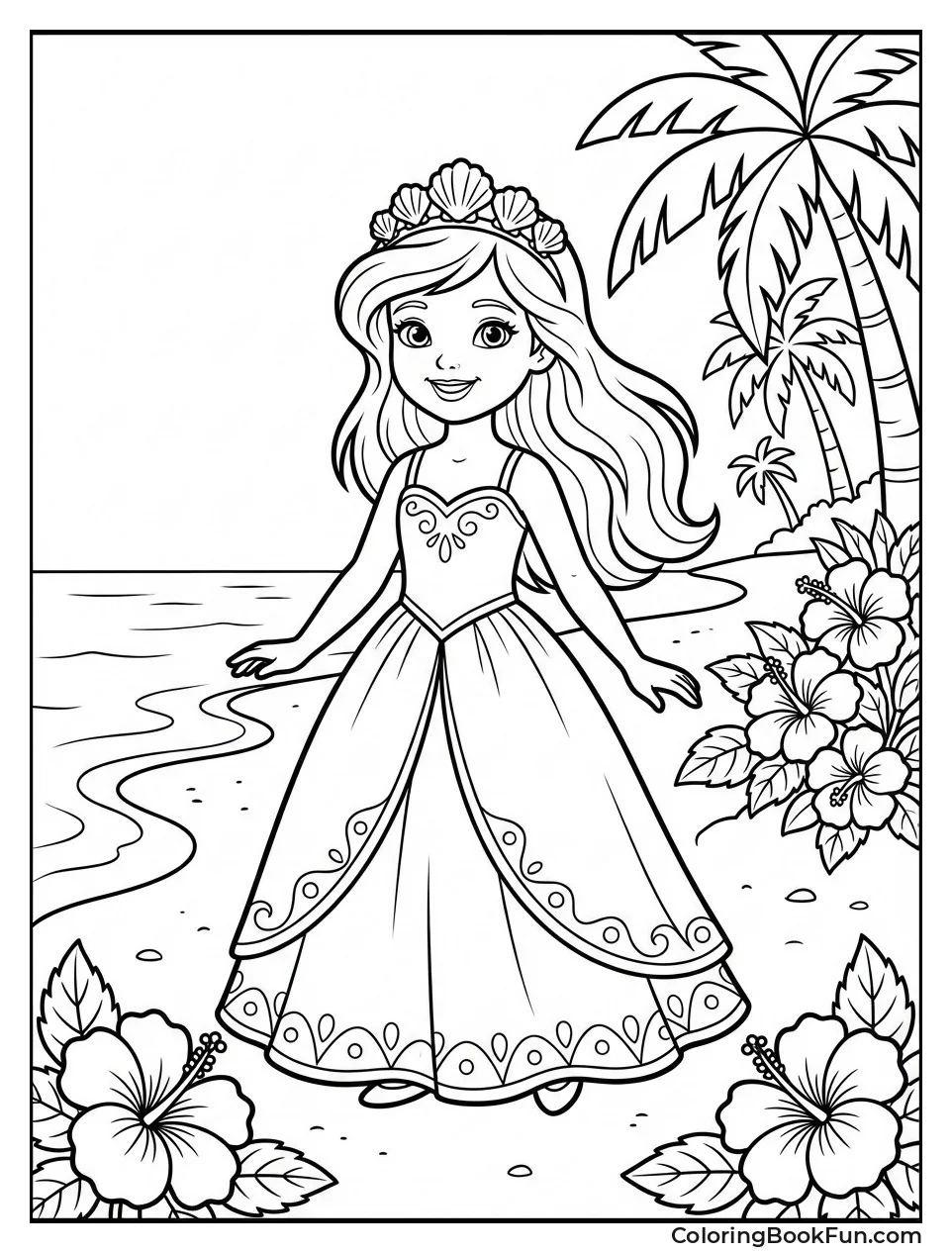 Tropical Princess on Beach