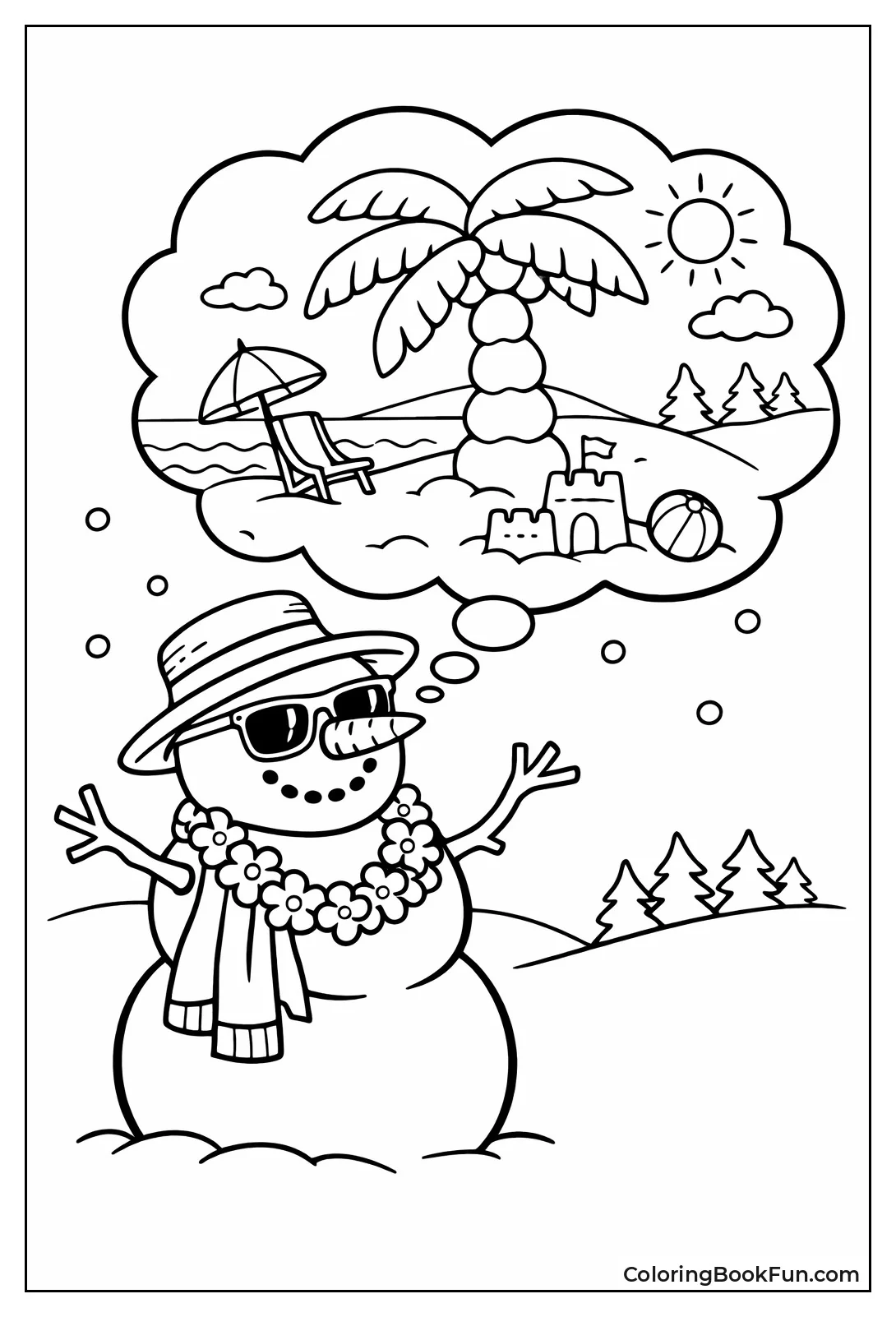 Tropical Snowman Dreaming