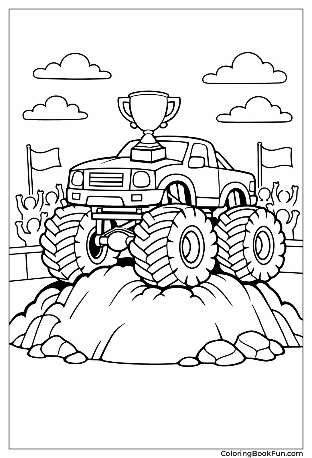 Monster Truck Wins Trophy