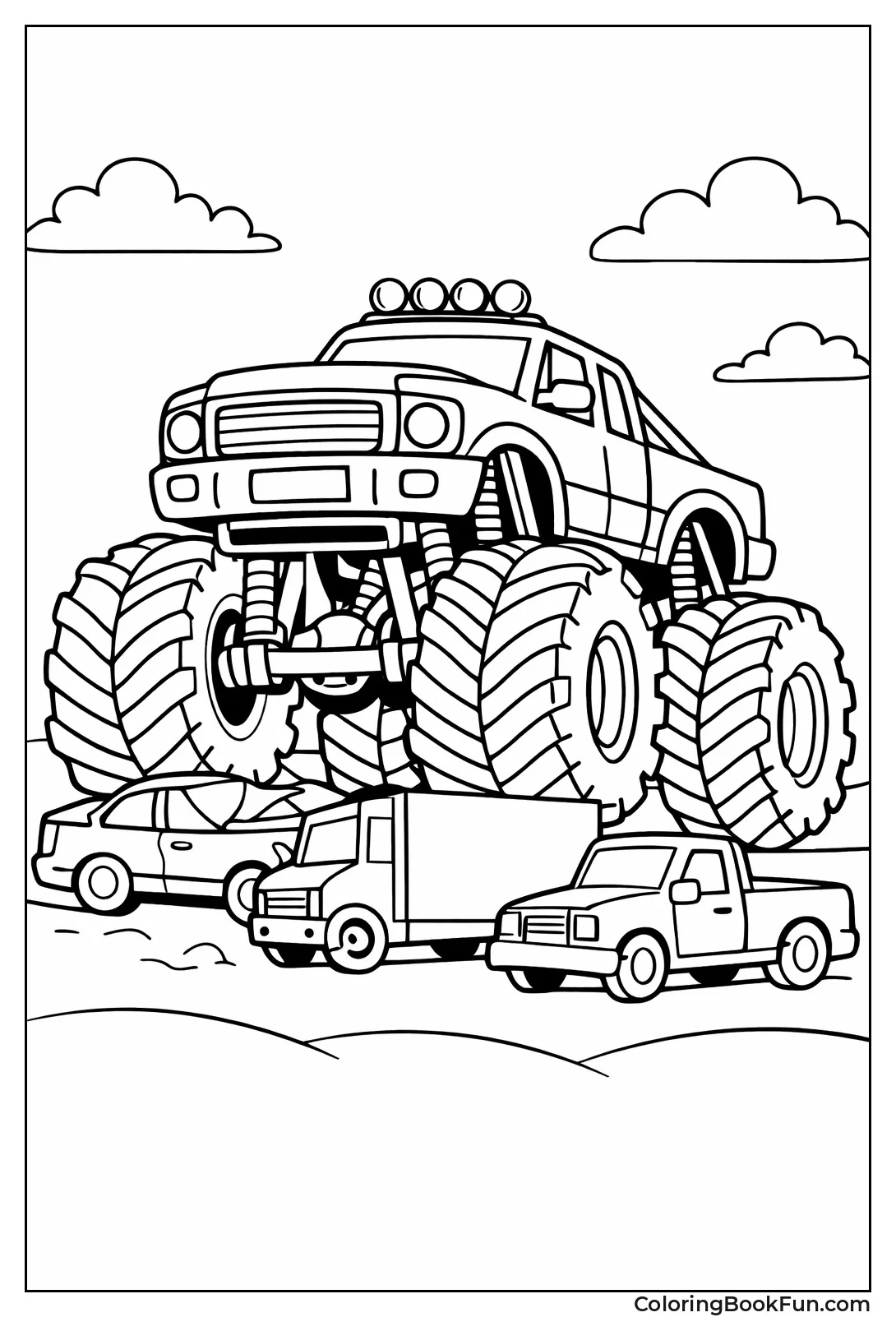 Monster Truck Towers Cars