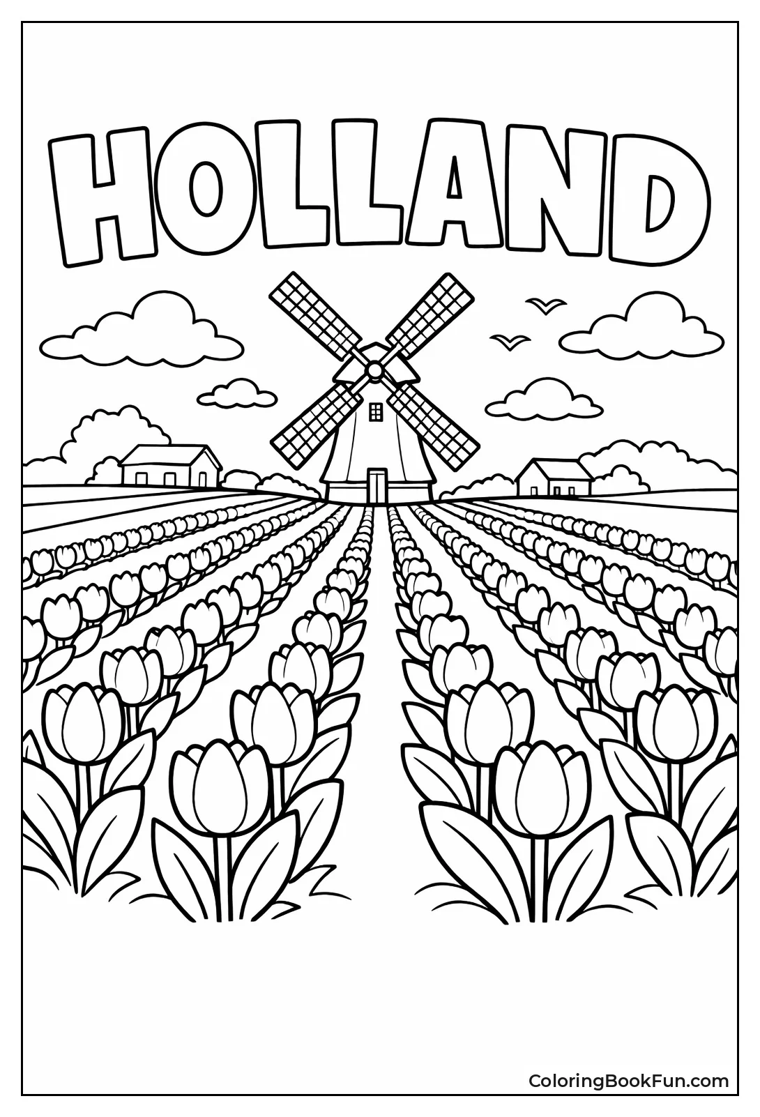 Tulip Rows to Windmill