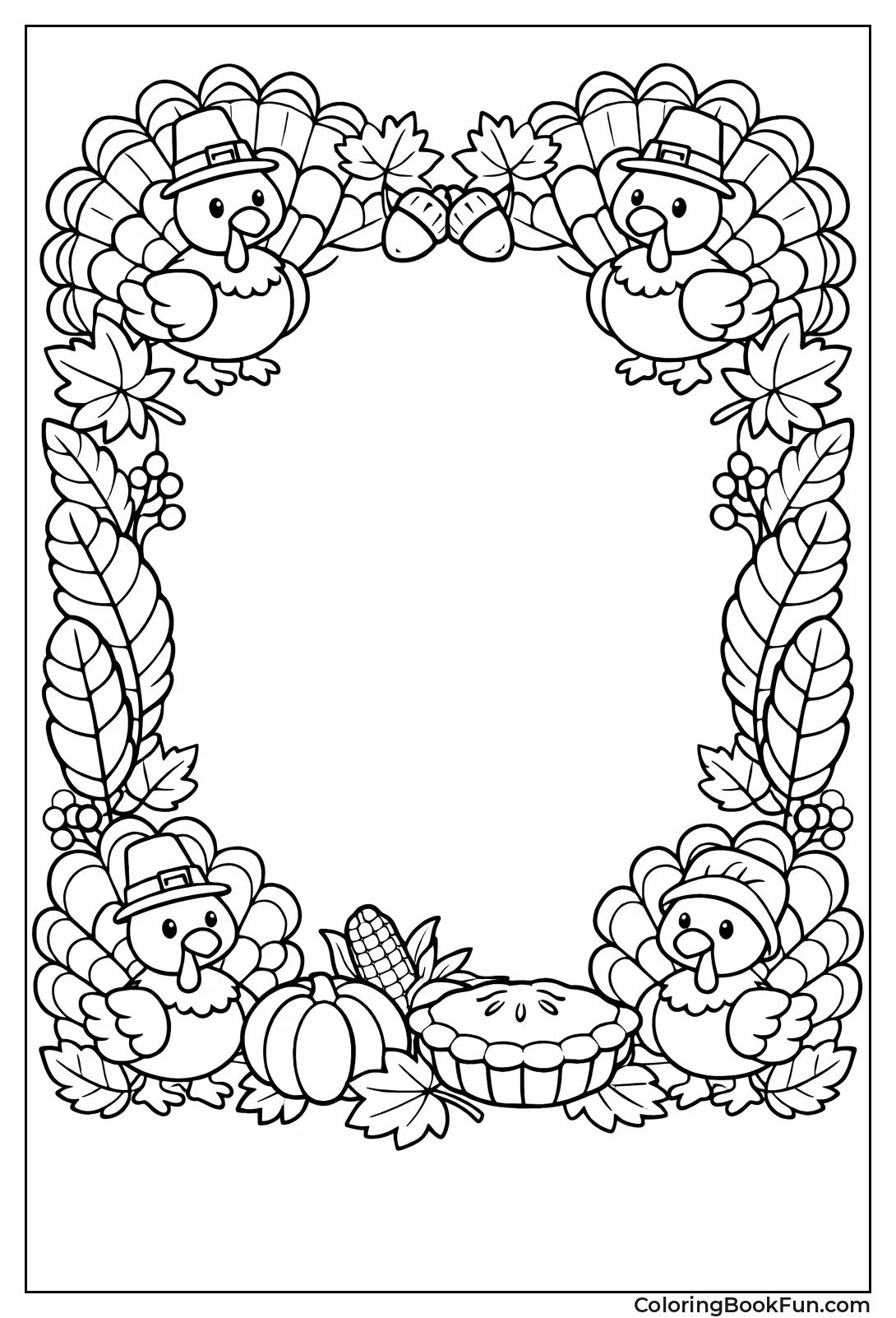 Turkey Feather Border