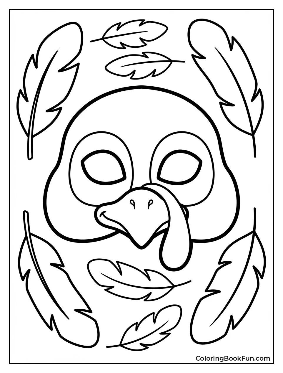 Turkey Mask Template