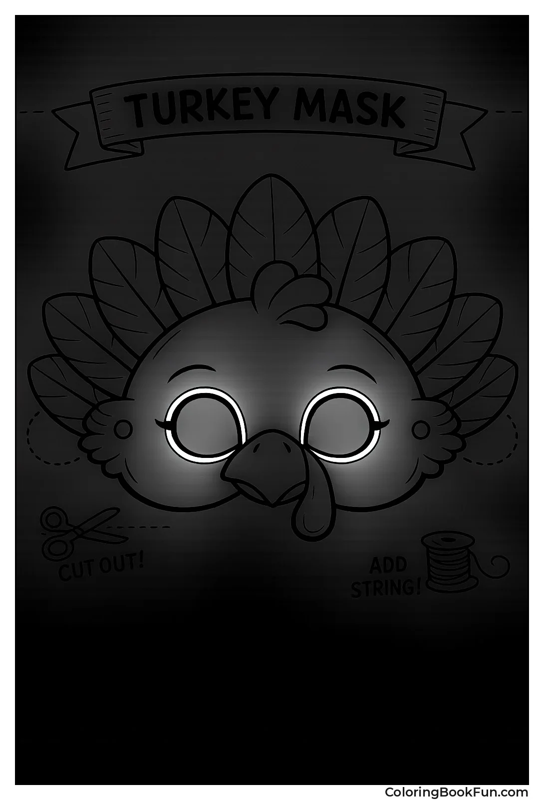 Turkey Mask Template