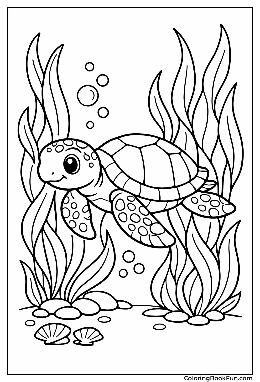 Turtle in Kelp Forest