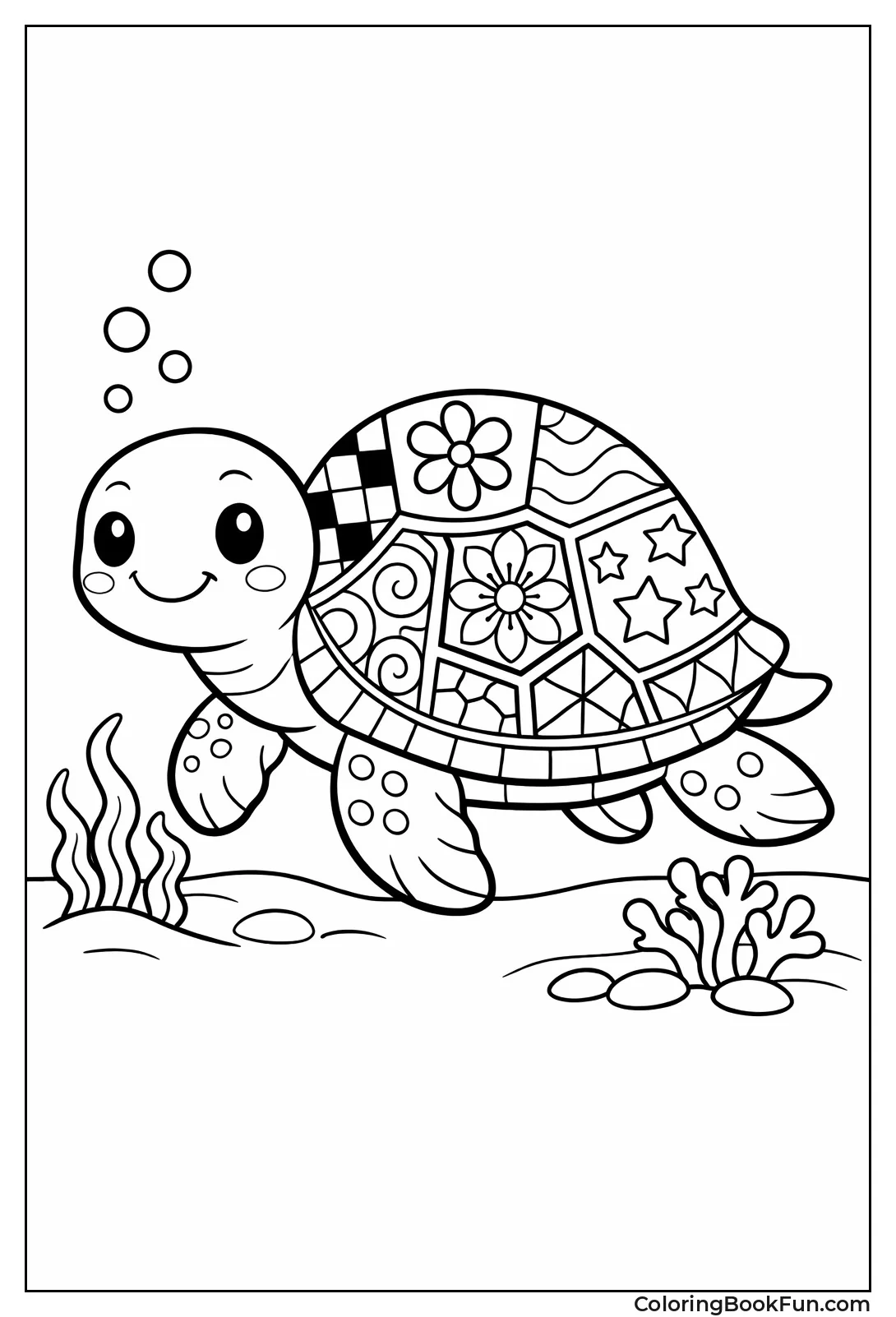 Mosaic Shell Turtle Patterns