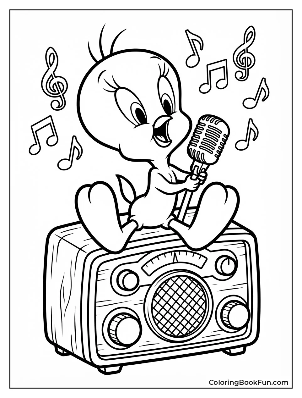 Tweety Sings on Radio