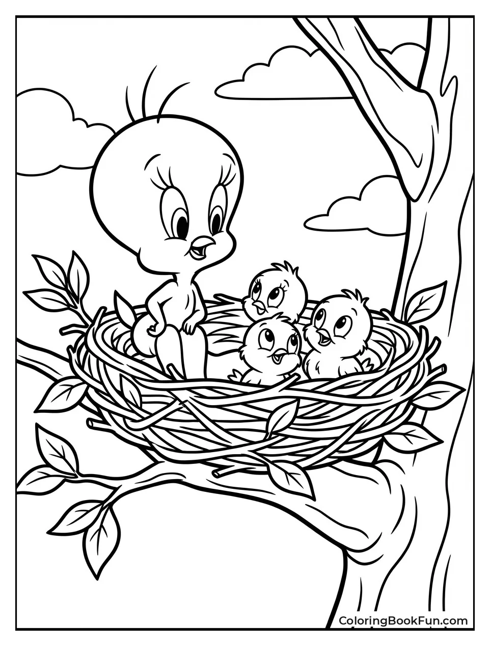 Tweety Nests with Babies