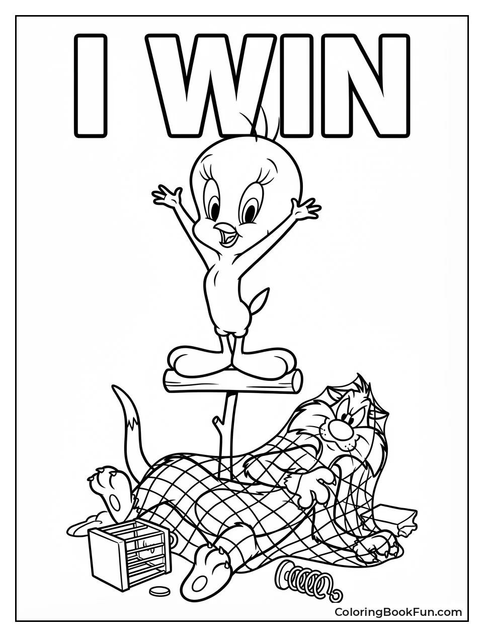 Tweety Poses in Victory