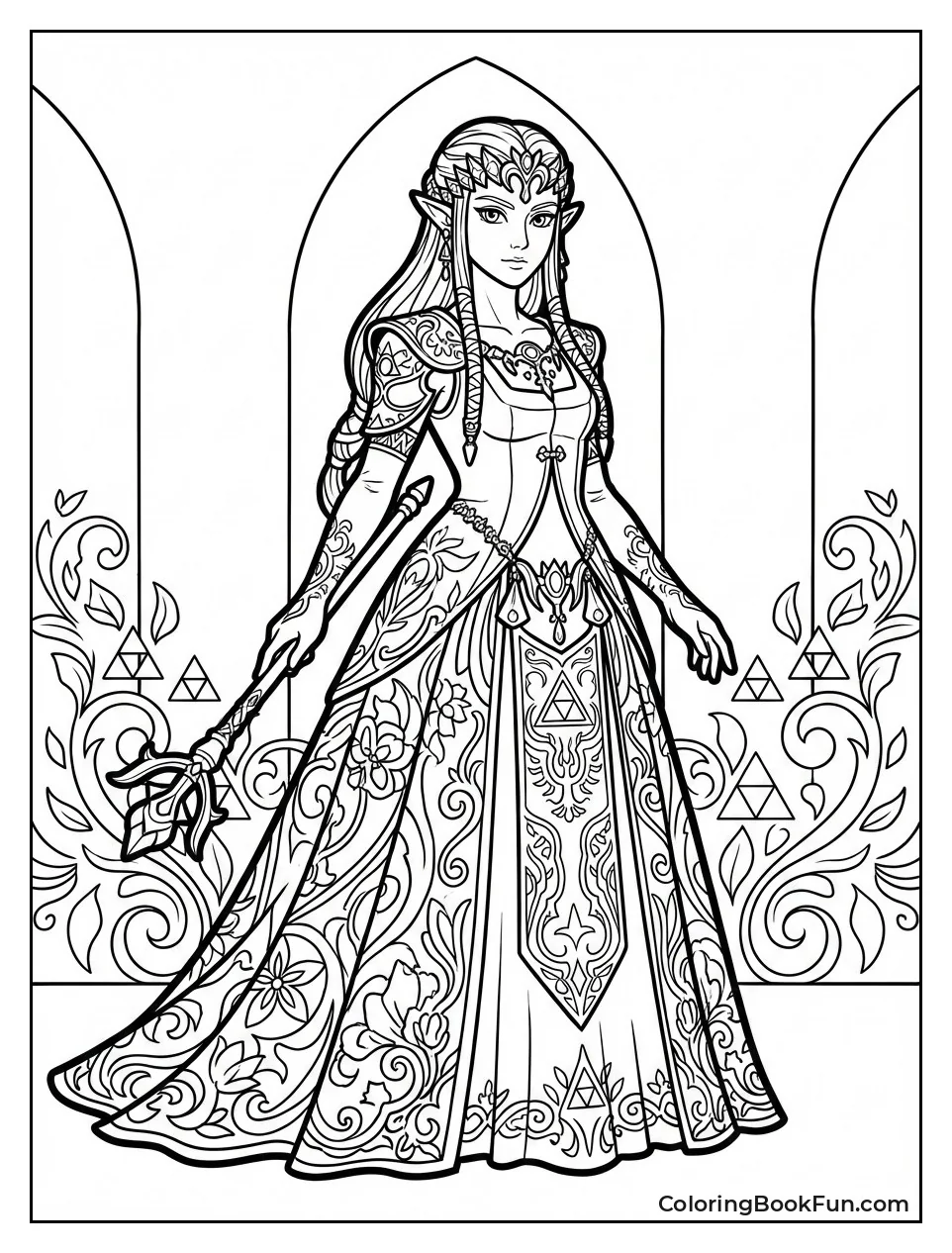 Twilight Zelda Poses in Gown