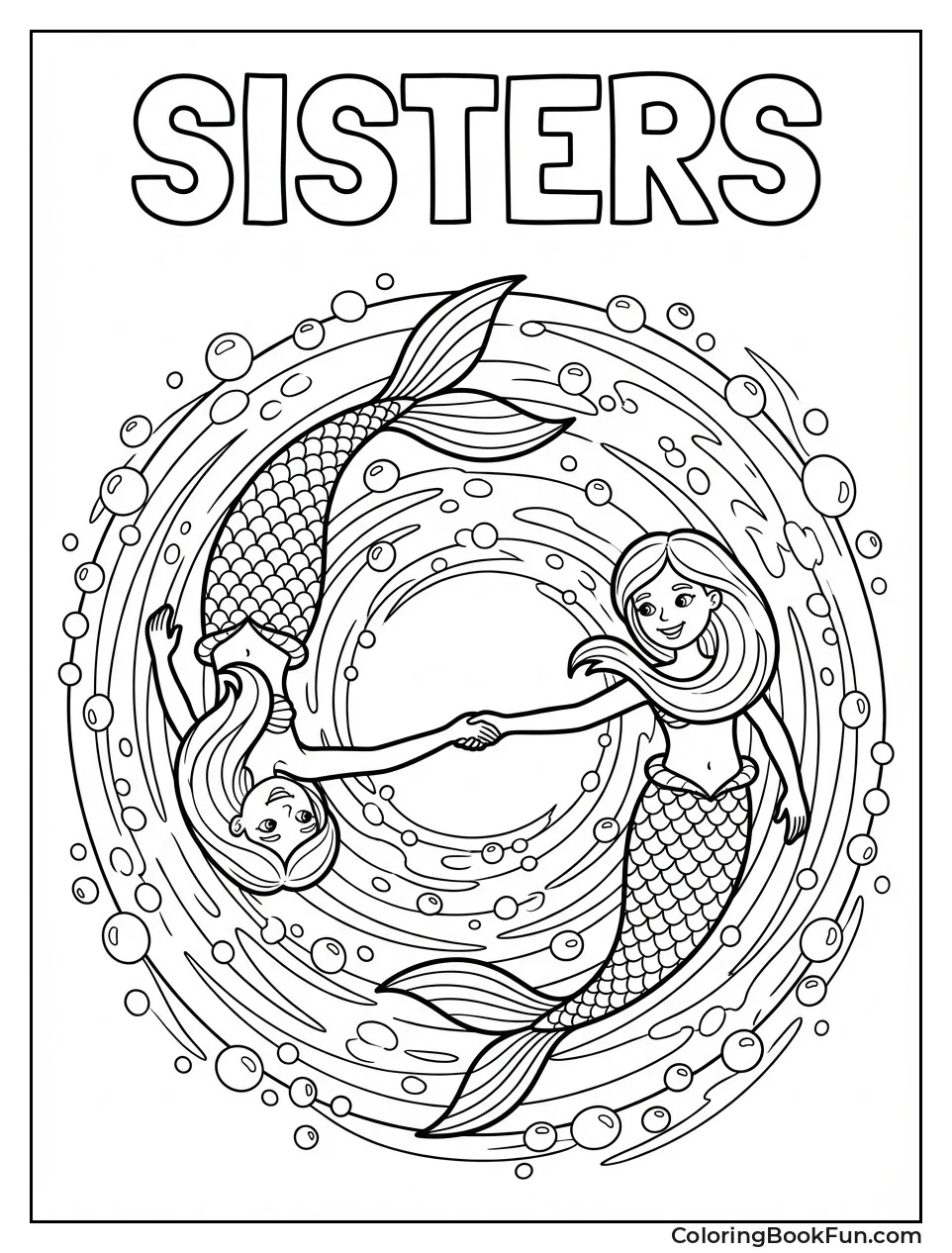 Twin Sisters Spinning in Bubbles