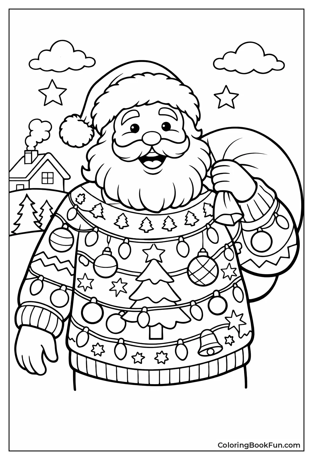 Santa in Ugly Sweater