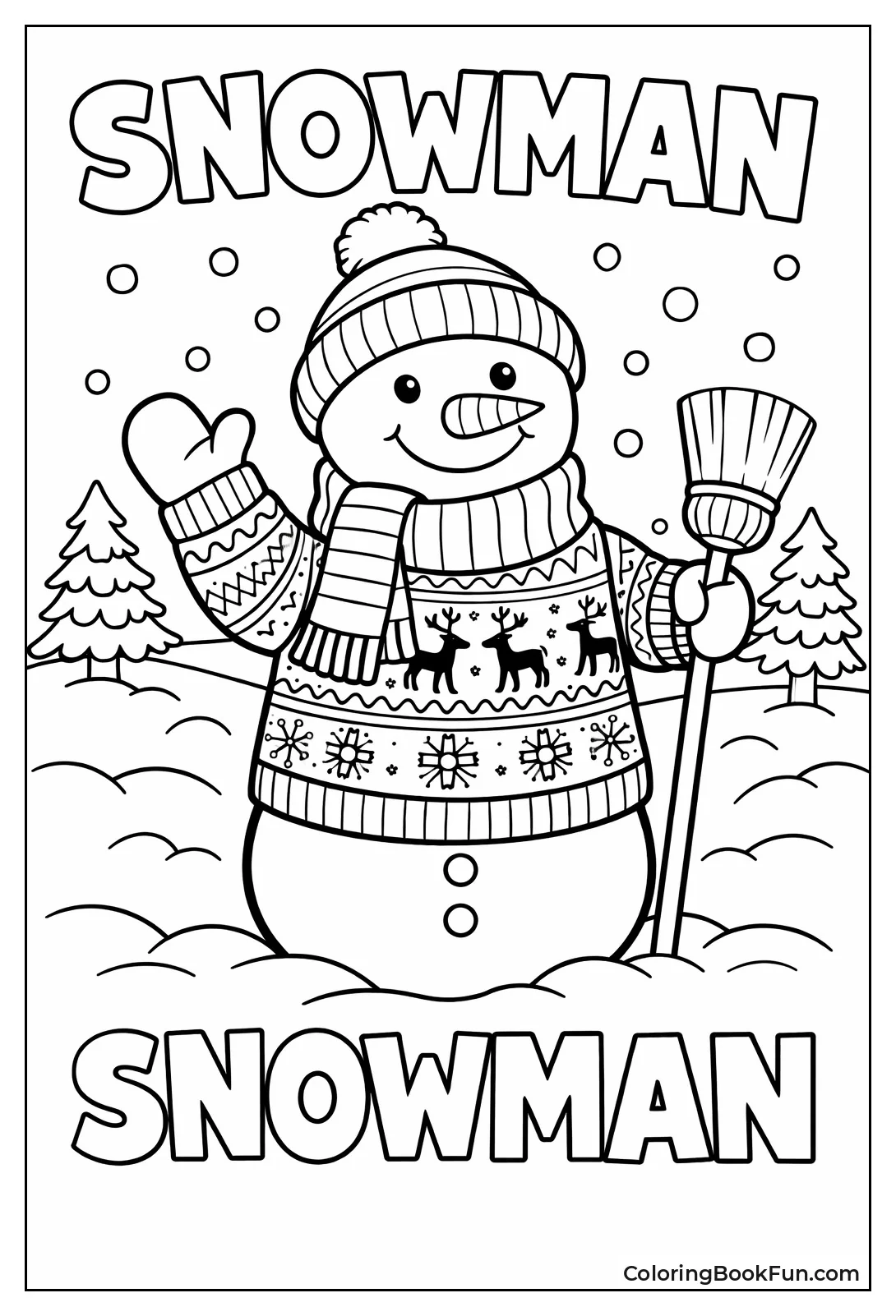 Snowman in Ugly Sweater